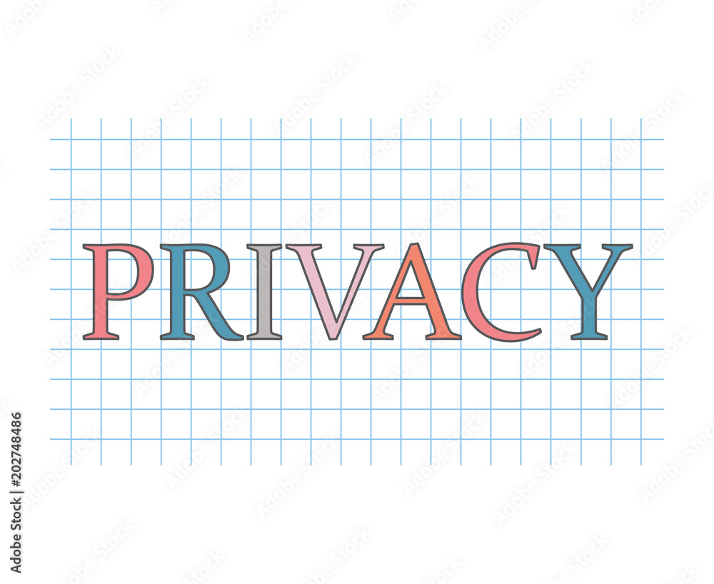privacy concept- vector illustration