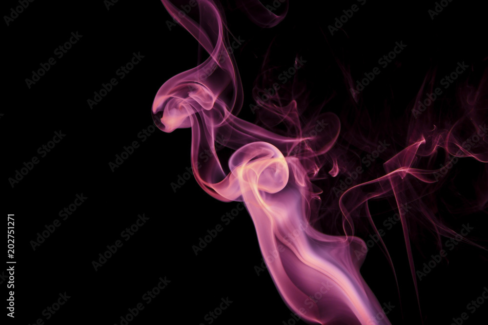 Purple smoke on black background Purple smoke on black background