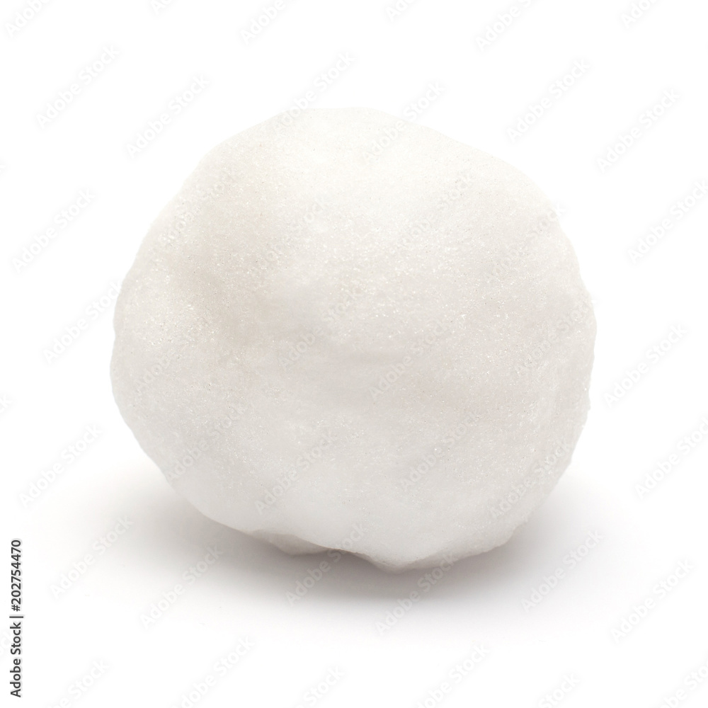 Snowball isolated on white background Snowball isolated on white background