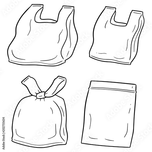 vector set of plastic bag © olllikeballoon