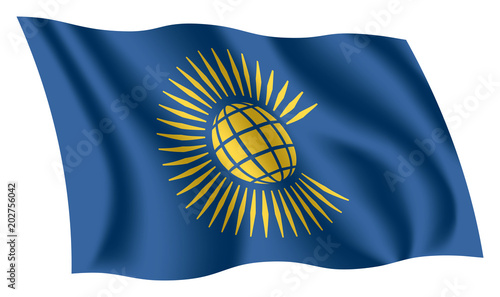 Commonwealth of Nations flag. Flag of the Commonwealth. International organization flag. photo