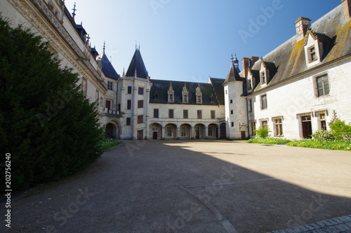 Cours intérieur du château de Chaumont sur Loire