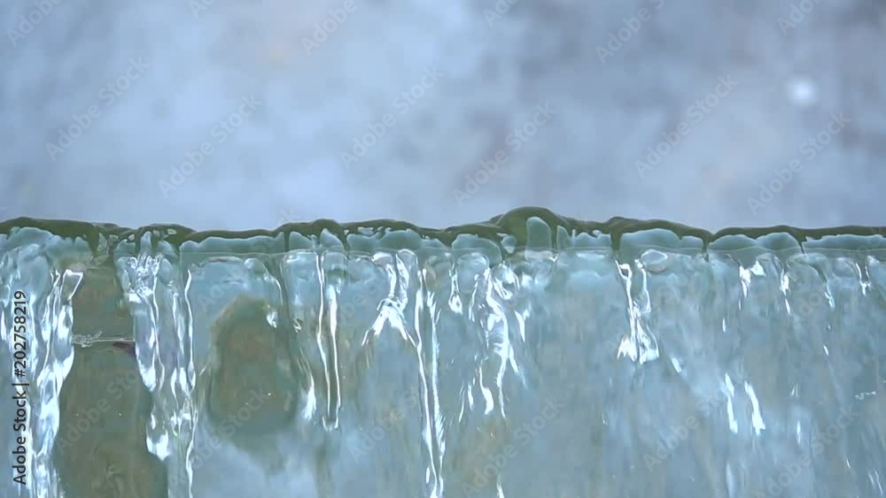 HD 1080 super slow water curtain close up interior abstract background HD 1080 super slow water curtain close up interior abstract background