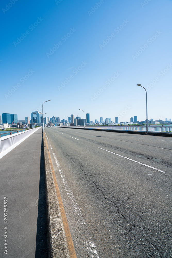 Fototapeta premium 大阪 都市風景