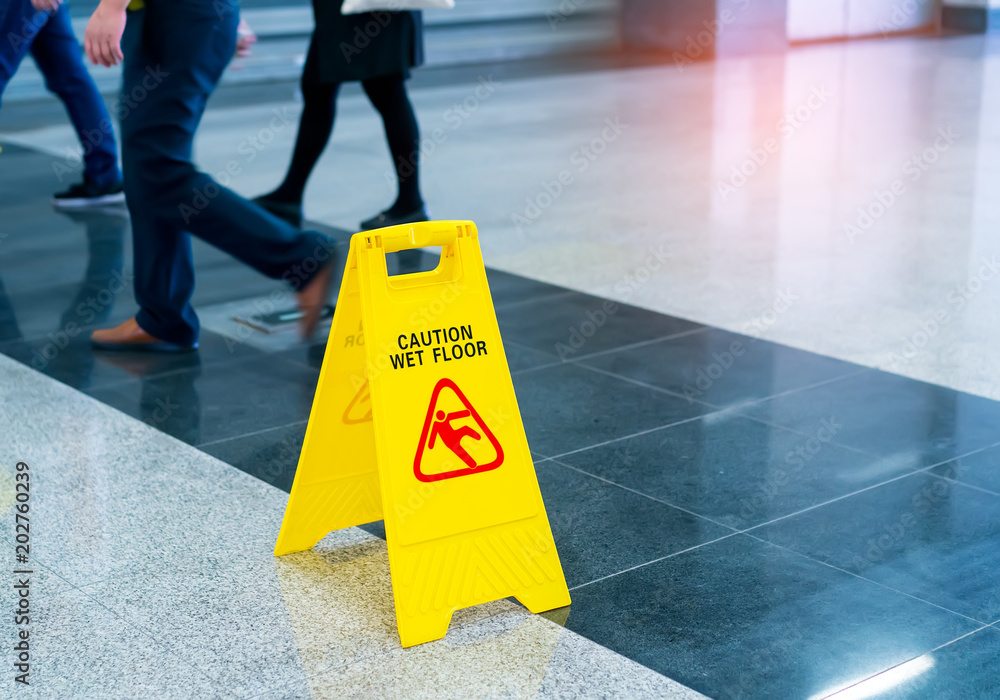 Фотография "Caution wet floor" sign