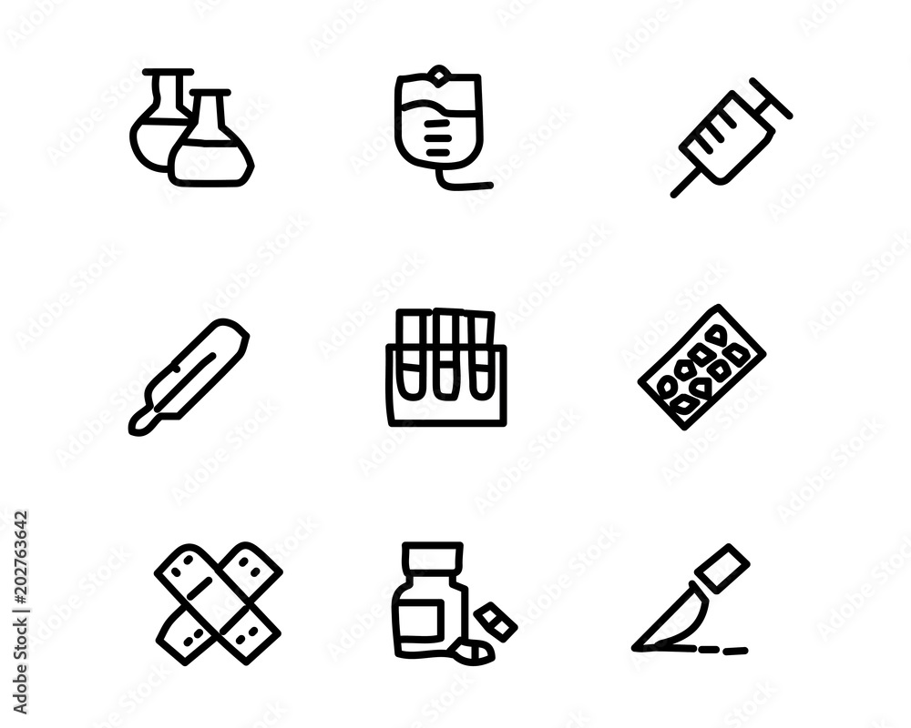 medical hand drawn icon set design illustration, hand drawn style design, designed web and app medical hand drawn icon set design illustration, hand drawn style design, designed web and app
