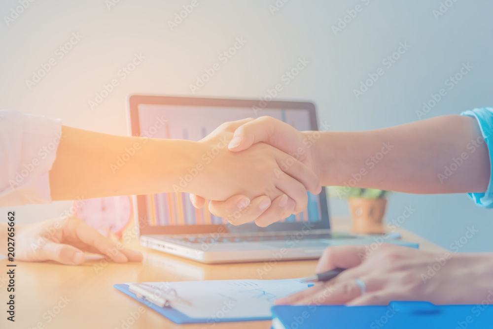 Two confident business man shaking hands during a meeting in the office, success, dealing, greeting and partner concept. Two confident business man shaking hands during a meeting in the office, success, dealing, greeting and partner concept.