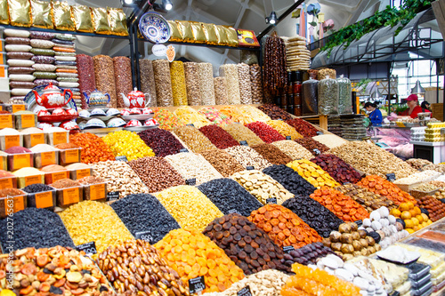 Dried fruits and various seasonings are on the market.