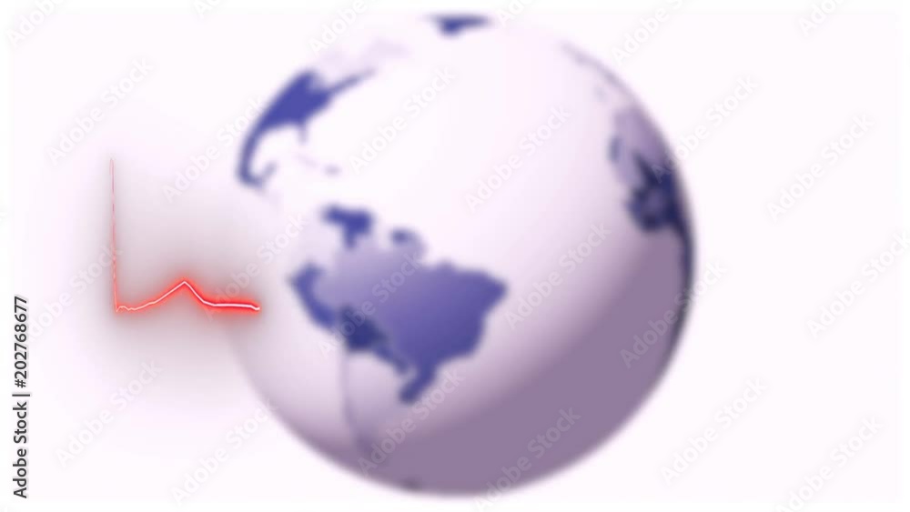 Earth as a living organism. The heartbeat of our planet. Ecological concept