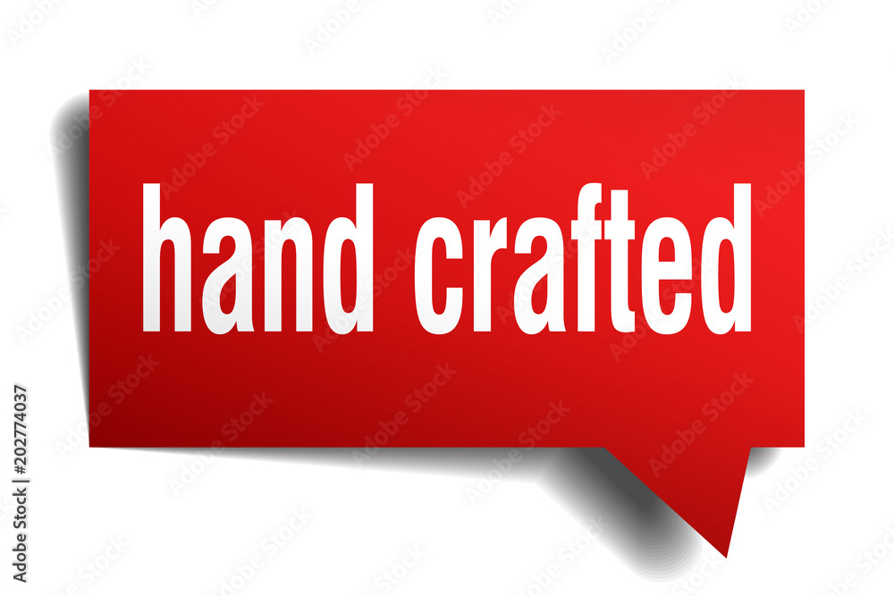 hand crafted red 3d speech bubble hand crafted red 3d speech bubble