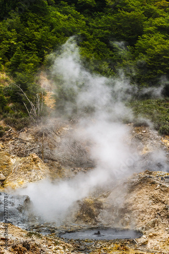 Steam Rising from the Soufrière Volcano, St. Lucia