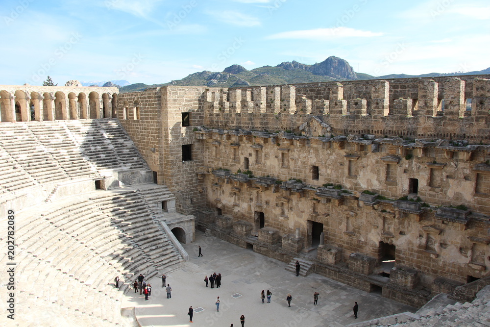 Das Theater der antiken Stadt Aspendos