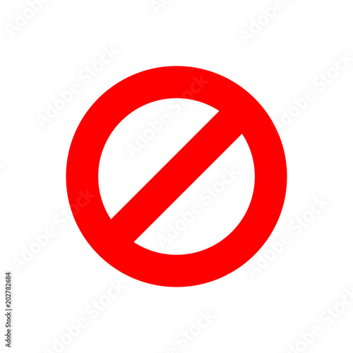 Stop sign vector icon in flat style. Danger symbol illustration on white isolated background. Stop alert business concept.