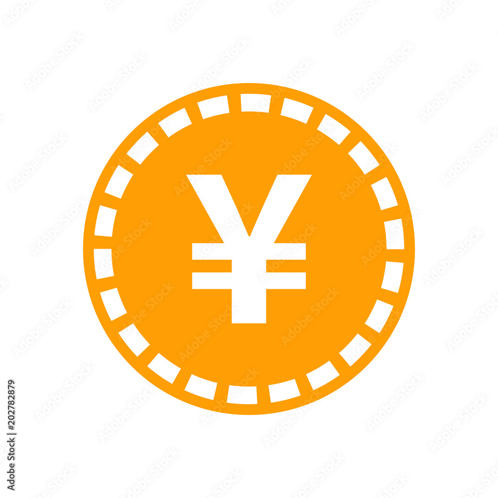 Yen, yuan money currency vector icon in flat style. Yen coin symbol illustration on white isolated background. Asia money business concept. Yen, yuan money currency vector icon in flat style. Yen coin symbol illustration on white isolated background. Asia money business concept.