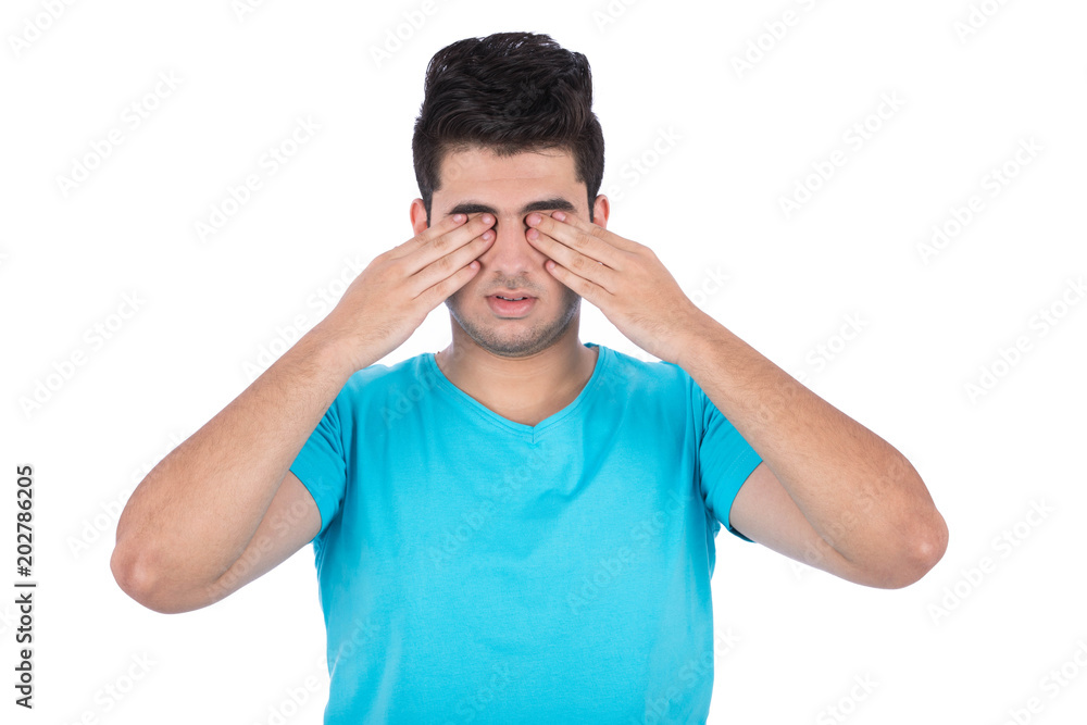 hands on eyes hands on eyes