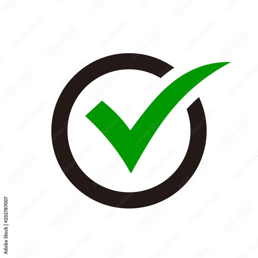Check mark icon. Check icon vector. Check list button icon Check mark icon. Check icon vector. Check list button icon