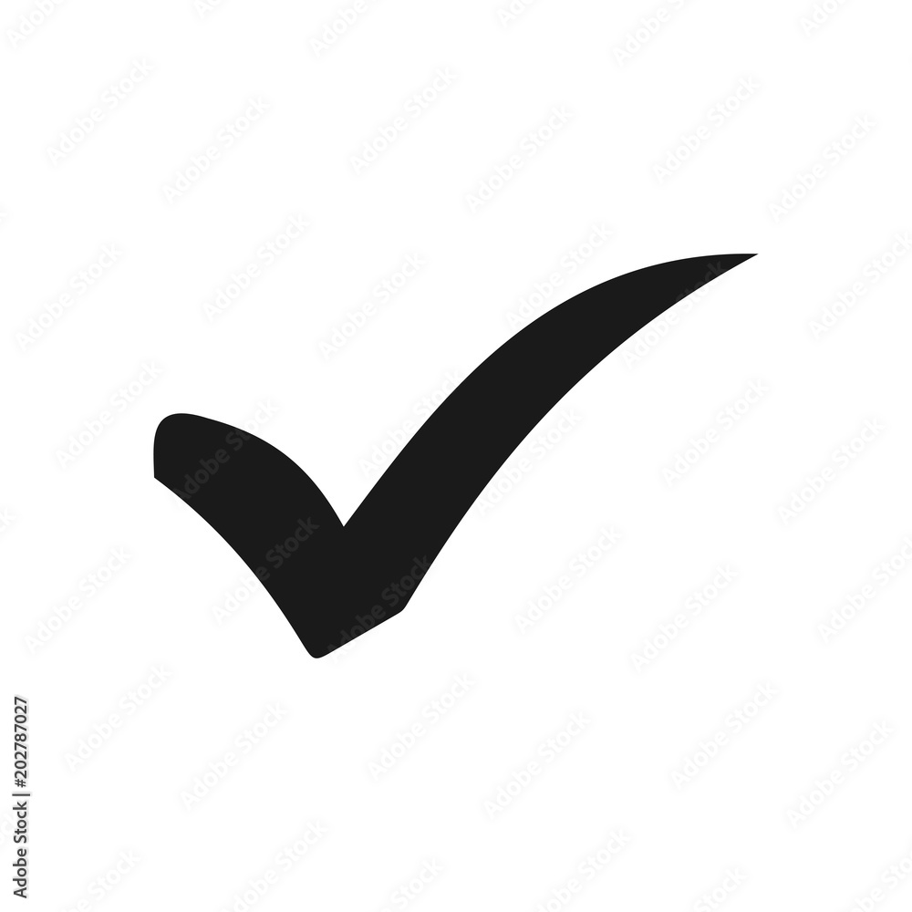 Check mark icon. Check icon vector. Check list button icon Check mark icon. Check icon vector. Check list button icon