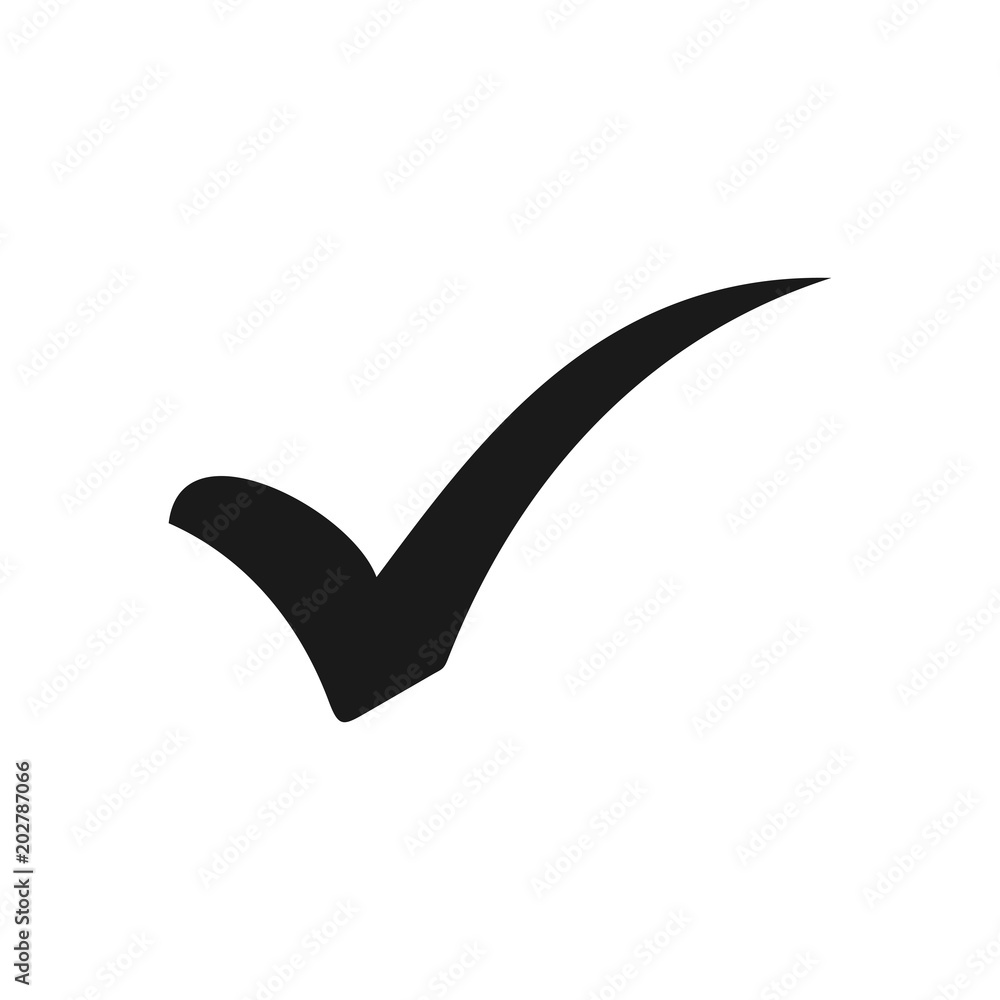Check mark icon. Check icon vector. Check list button icon Check mark icon. Check icon vector. Check list button icon