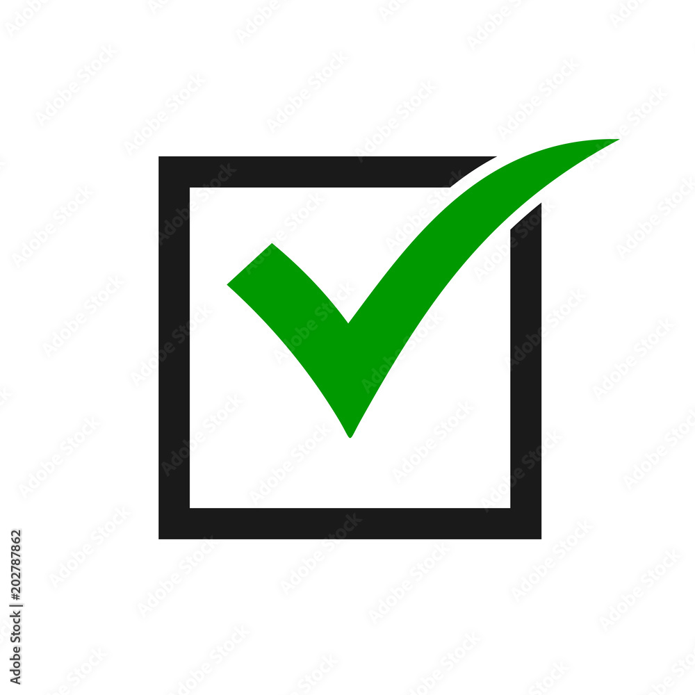 Check mark icon. Check icon vector. Check list button icon Check mark icon. Check icon vector. Check list button icon