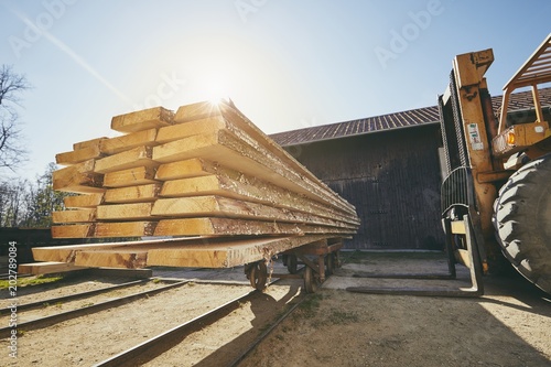 Konstfotografi Sawmill at the sunrise