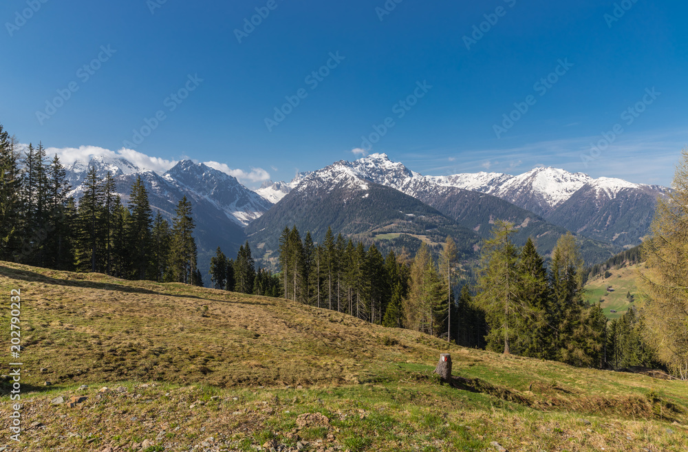 Wonderful Mountain Landscape Panorama In Europe's Most Untouched Valley Lesachtal Carinthia Austria
