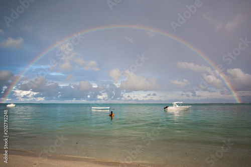 Beach on Mauritius island photo