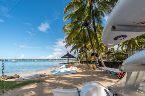 Beach on Mauritius island photo