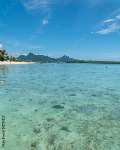 Beach on Mauritius island