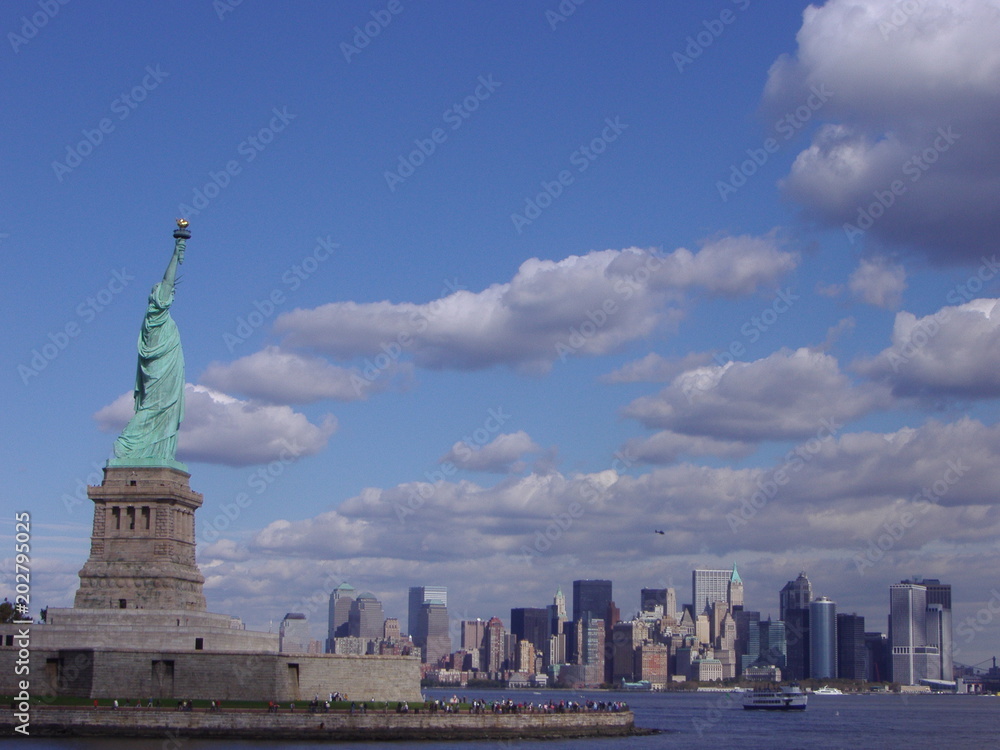 Statue of Liberty and NYC Skyline