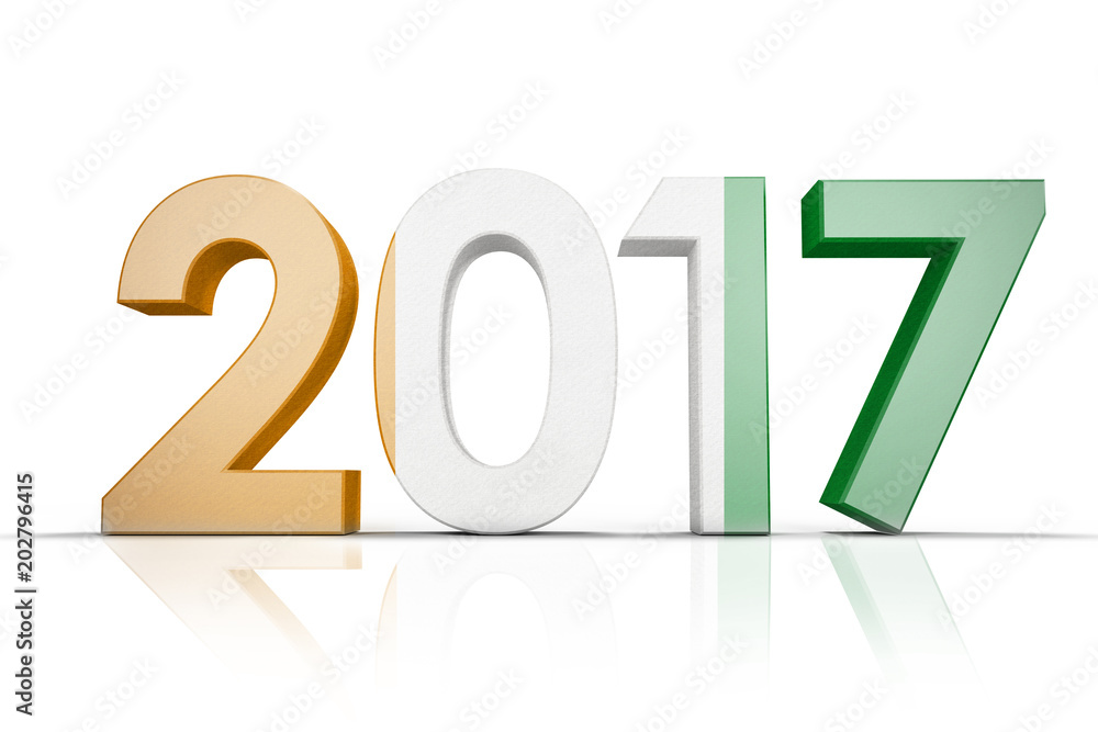 Ivory coast national flag against illustration of numbers Ivory coast national flag against illustration of numbers