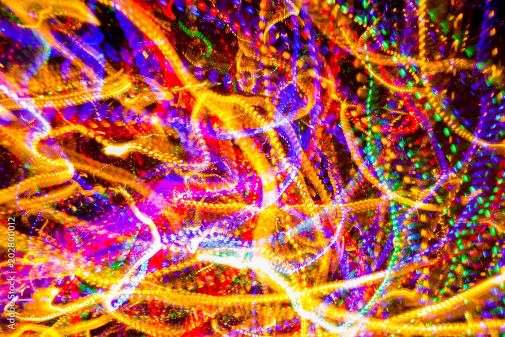 Φωτογραφία Abstract light painting background images, colorful log exposure images of light streaks