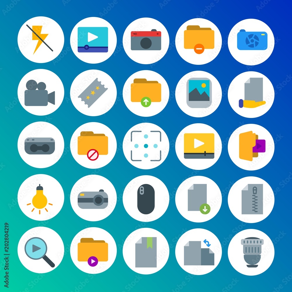 Modern Simple Set of folder, video, photos, files Vector flat Icons. Contains such Icons as data, download, sign, folder, concept and more on gradient background. Fully Editable. Pixel Perfect Modern Simple Set of folder, video, photos, files Vector flat Icons. Contains such Icons as data, download, sign, folder, concept and more on gradient background. Fully Editable. Pixel Perfect