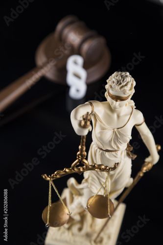 God of law, Statue of lady justice