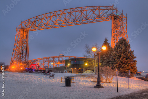 Canal Park is a popular tourist Destination in Duluth, Minnesota on Lake Superior photo