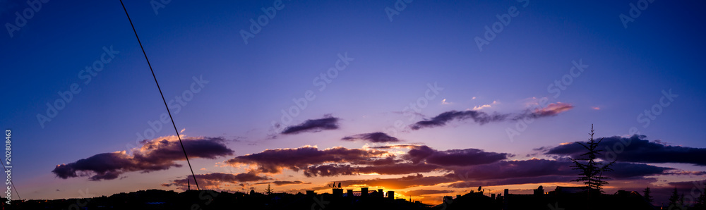 Obraz premium sunset ankara turkey cityscape