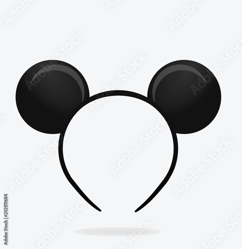 Round ears mask. vector illustration photo