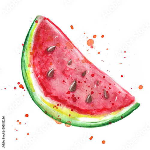 Watercolor Juicy watermelon