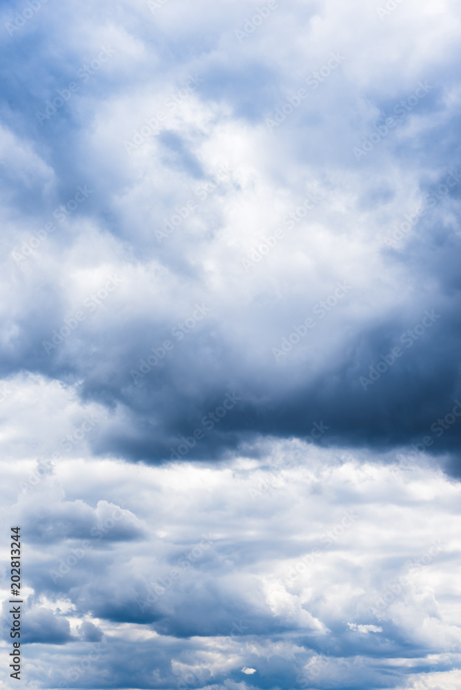 Sky with storm clouds before rain, dramatic natural background Sky with storm clouds before rain, dramatic natural background