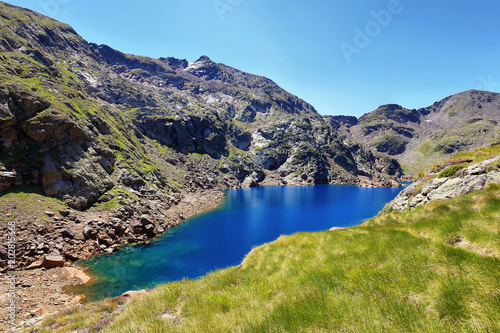 Fototapeta Naklejka Na Ścianę i Meble -  Tristaina high mountain lakes in Pyrenees. Andorra.