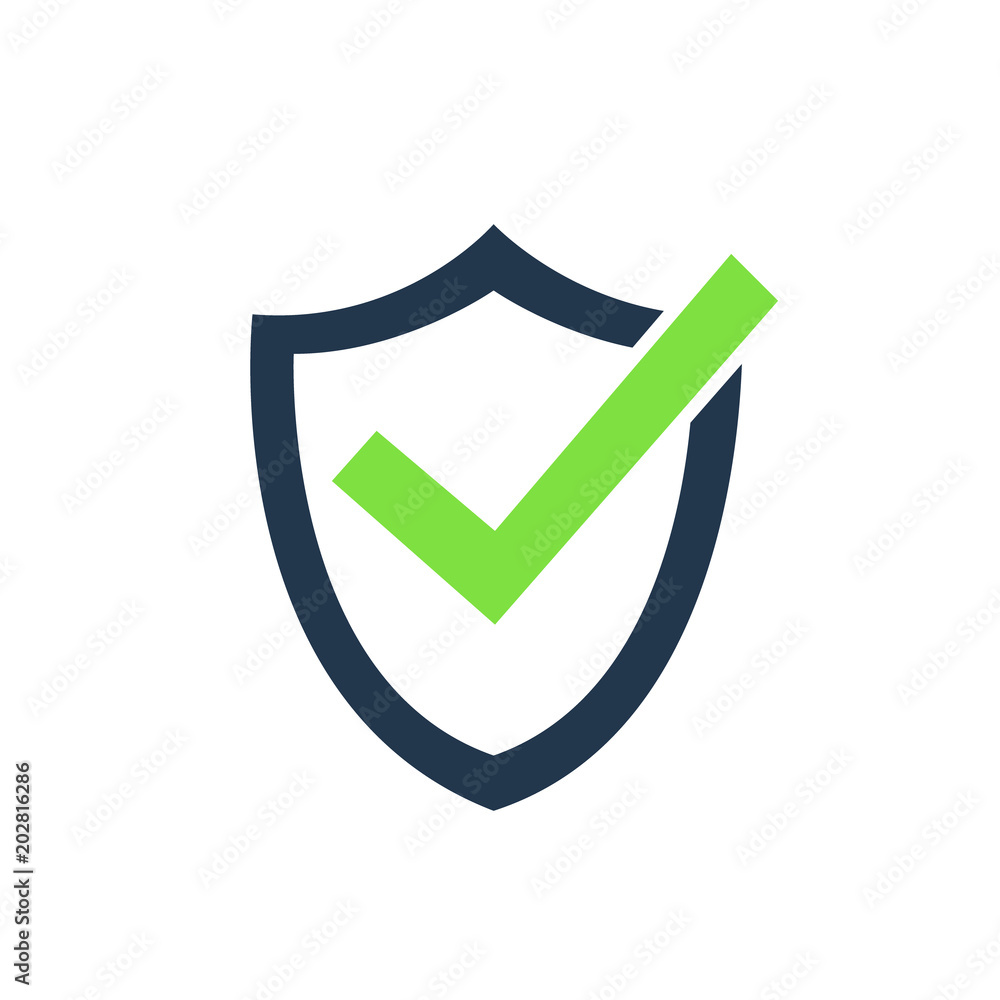 Φωτογραφία Tick mark approved icon vector illustration on white background.