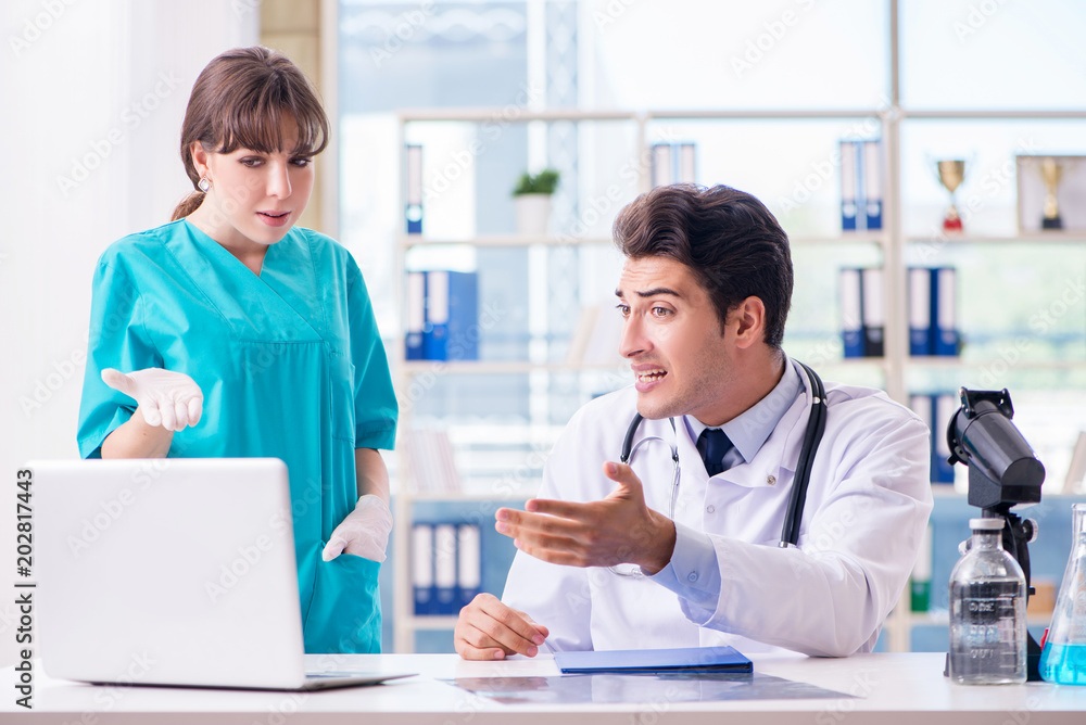Doctor angry at his assistant due to medical error Doctor angry at his assistant due to medical error