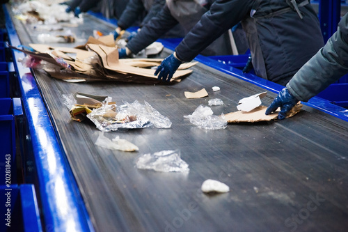 Fotografia Waste recycling factory