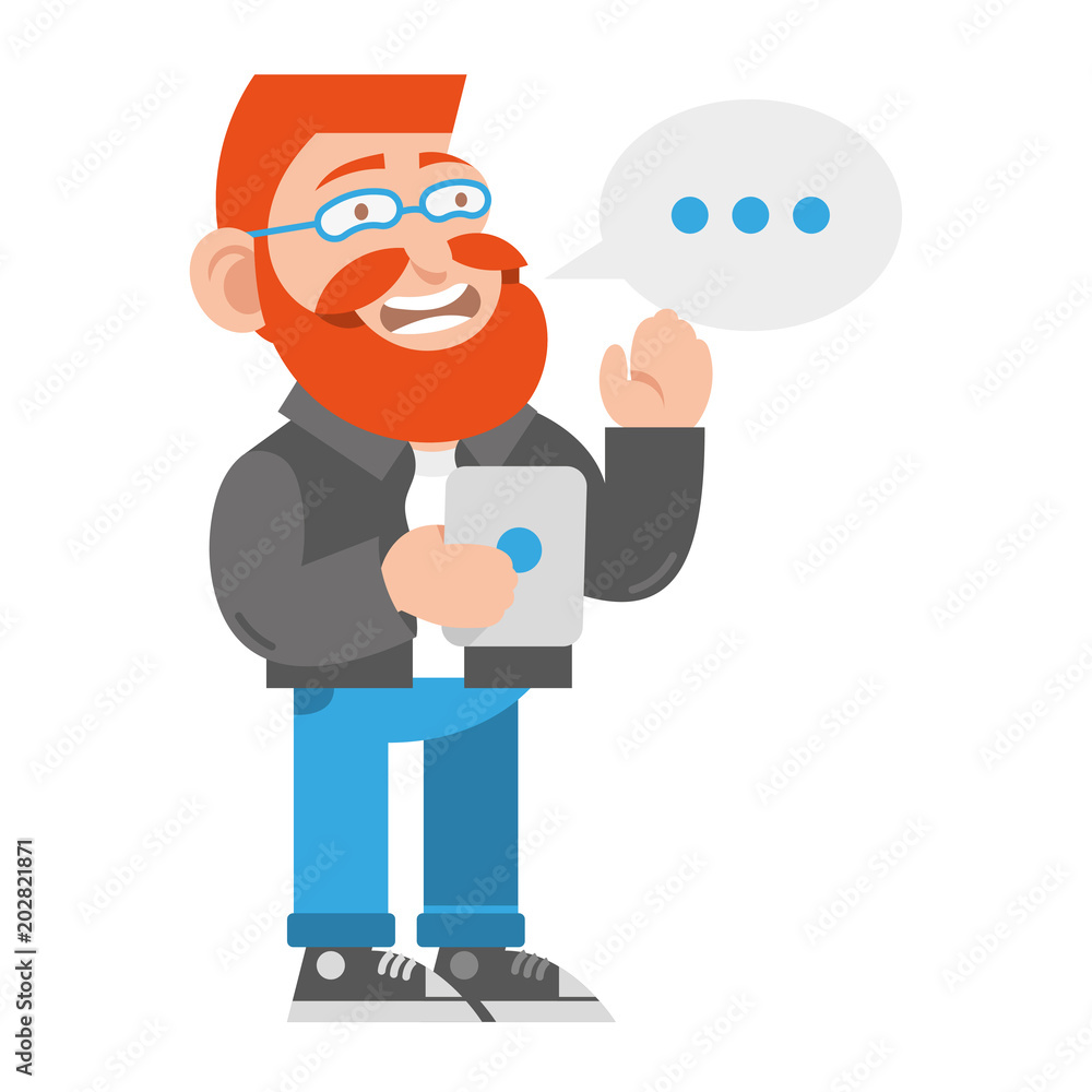 Friendly hipster Friendly hipster