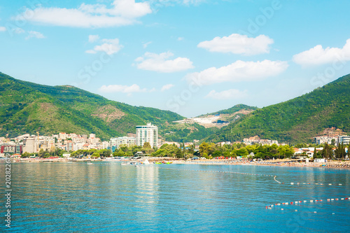 Beautiful landscape panorama of Budva, Montenegro