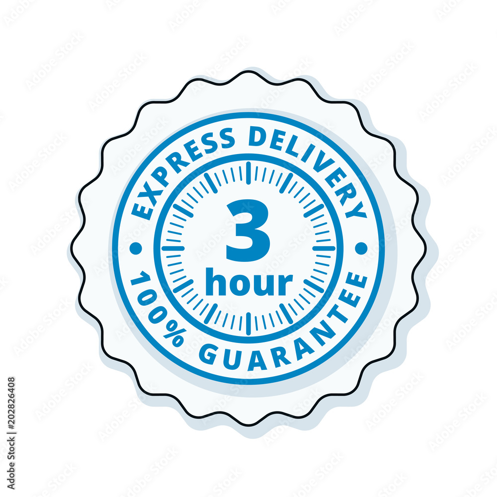 3 Hour Express Delivery illustration 3 Hour Express Delivery illustration