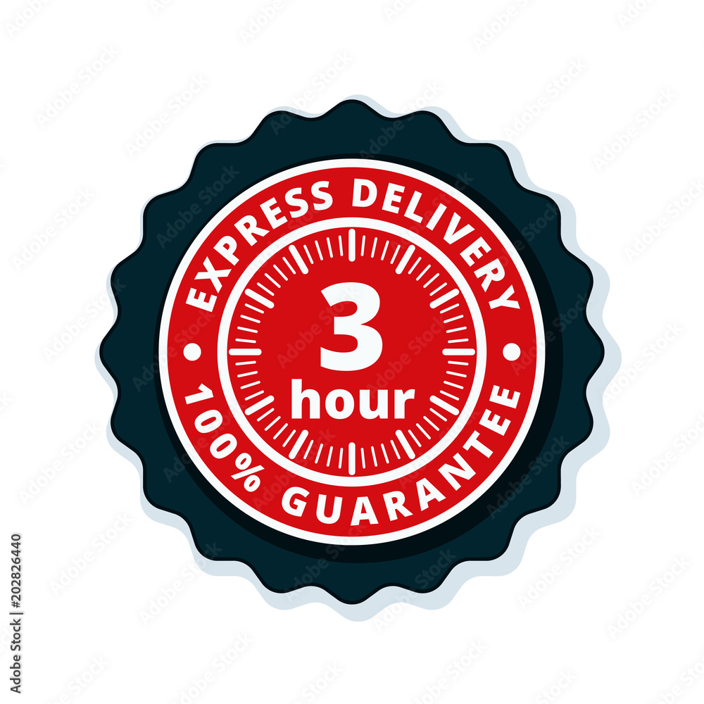 3 Hour Express Delivery illustration 3 Hour Express Delivery illustration