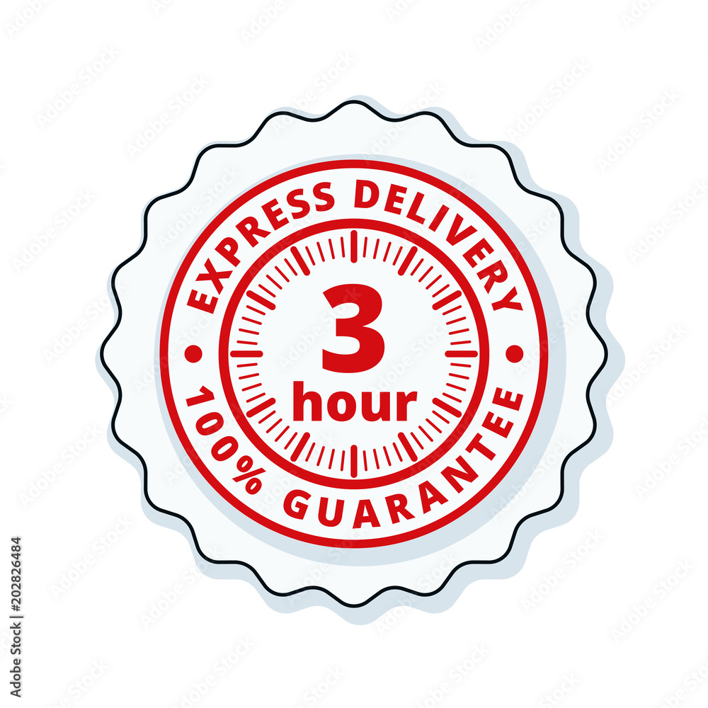 3 Hour Express Delivery illustration 3 Hour Express Delivery illustration
