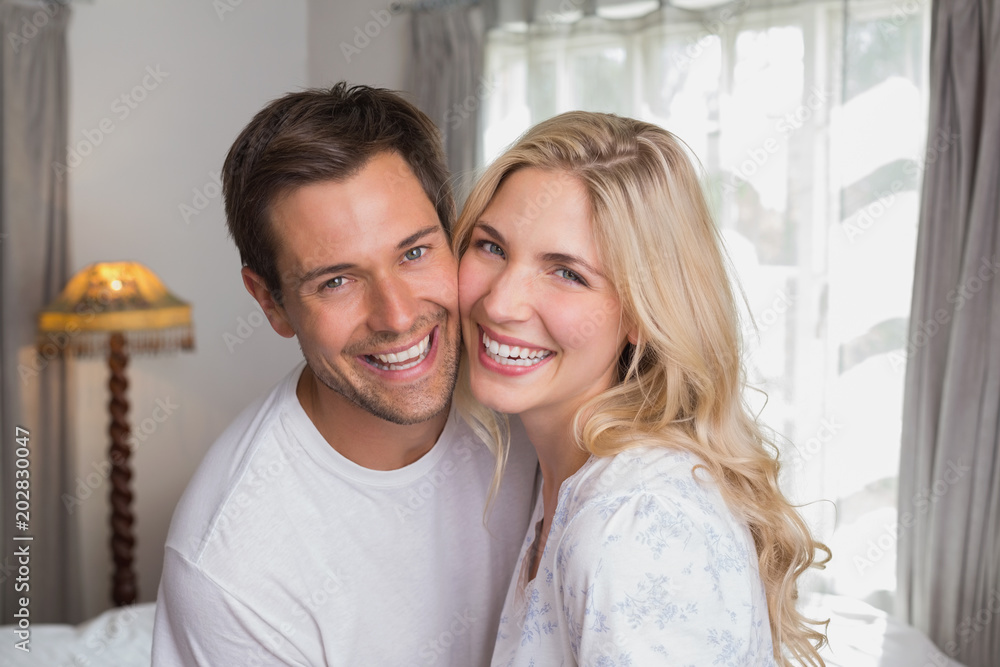 Portrait of a cheerful young couple Portrait of a cheerful young couple