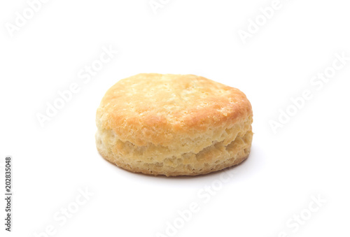 Obraz na płótnie Classic White Biscuits on a White Background