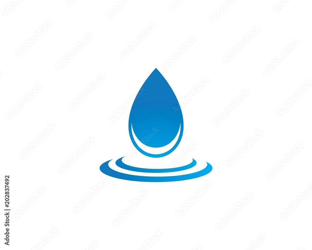 water drop Logo Template